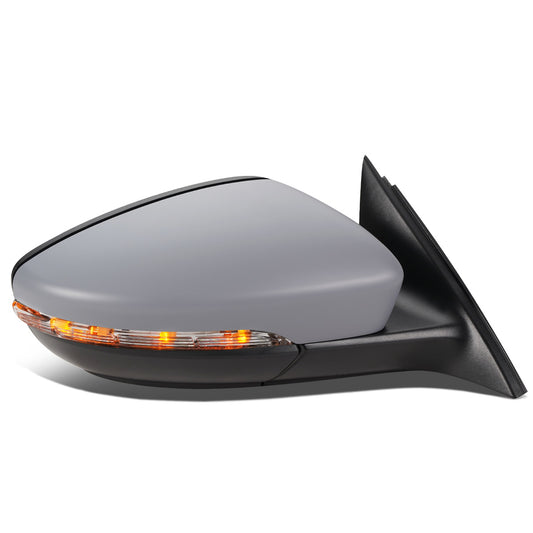 RETROVISOR MIRROR - OEM - 11-15 VOLKSWAGEN PASSAT - POWERED - HEATED - W/ SIGNAL LIGHT - FOLDING - RIGHT - GRAY