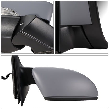 RETROVISOR MIRROR - OEM - 11-15 VOLKSWAGEN PASSAT - POWERED - HEATED - W/ SIGNAL LIGHT - FOLDING - RIGHT - GRAY