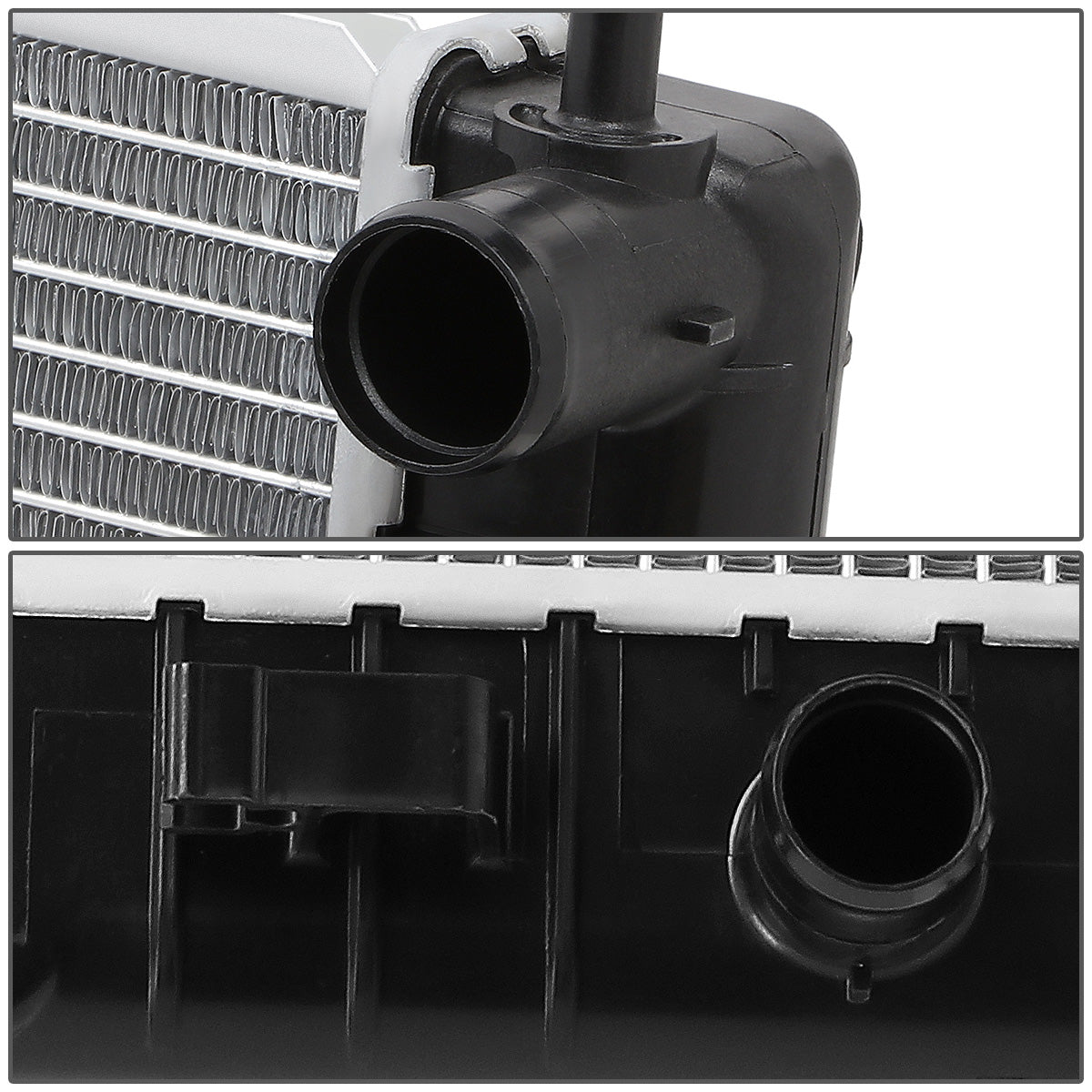 RADIADOR RADIATOR - OEM - 05-10 CHEVROLET COBALT / 05-06 PONTIAC G4 / 07-10 PONTIAC G5 / 05-06 PONTIAC PURSUIT / 03-07 SATURN ION - 2.2 2.4L WITH THREADED OR QUICK DISCONNECT FITTINGS - FITS AUTOMATIC TRANSMISSION MODELS - DPI-13042