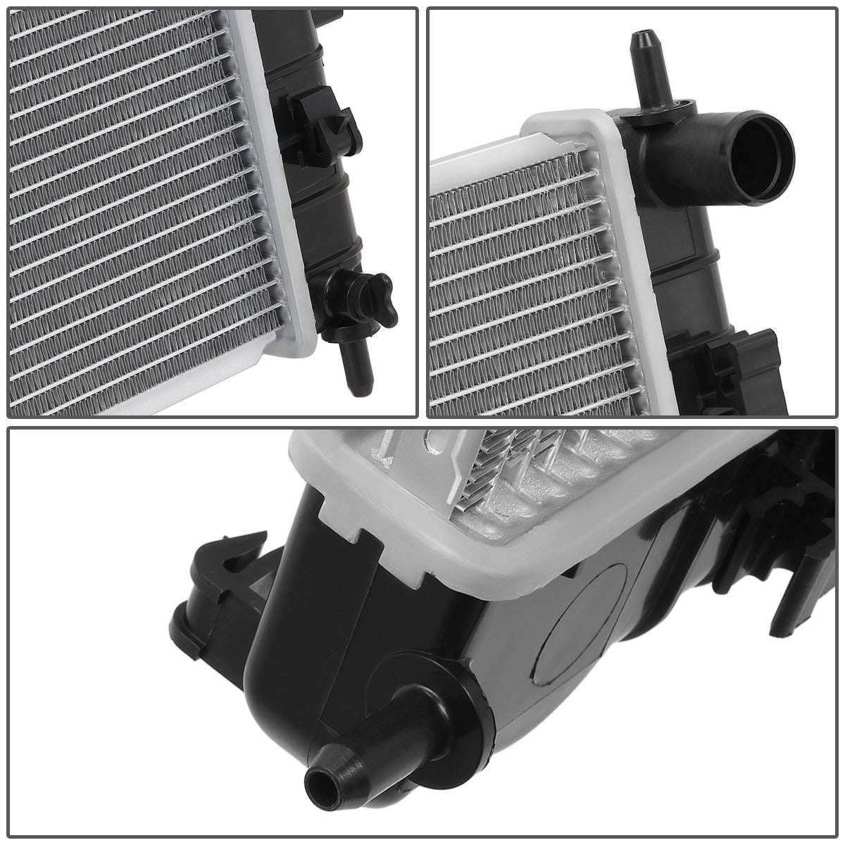 RADIADOR RADIATOR - OEM - 05-10 CHEVROLET COBALT / 05-06 PONTIAC G4 / 07-10 PONTIAC G5 / 05-06 PONTIAC PURSUIT / 03-07 SATURN ION - 2.2 2.4L WITH THREADED OR QUICK DISCONNECT FITTINGS - FITS AUTOMATIC TRANSMISSION MODELS - DPI-13042