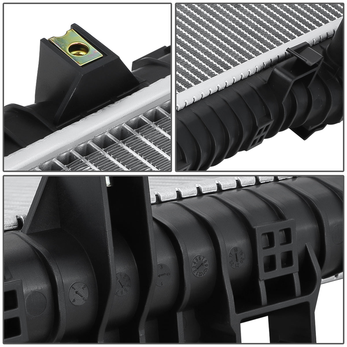 RADIADOR RADIATOR - OEM - 15-19 FORD MUSTANG - 3.7L 5.0L - WITHOUT PERFORMANCE PACKAGE - FITS AUTOMATIC / MANUAL TRANSMISSION MODELS -DPI - 13489