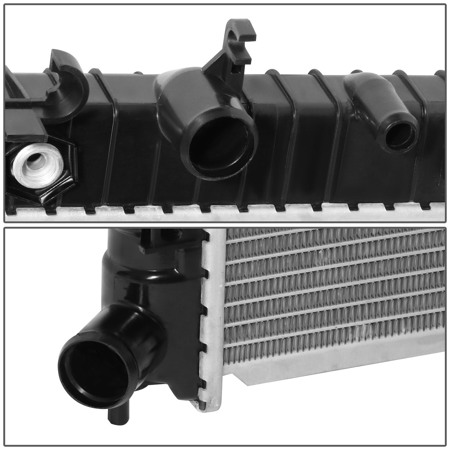RADIADOR RADIATOR - OEM - 01-05 SATURN L SEDAN / 2004 SATURN L300 / 2000 SATURN LS SEDAN / 00-03 SATURN LW WAGON - FITS V6 MODELS W/O 20MM OUTSIDE DIAMETER PIPES