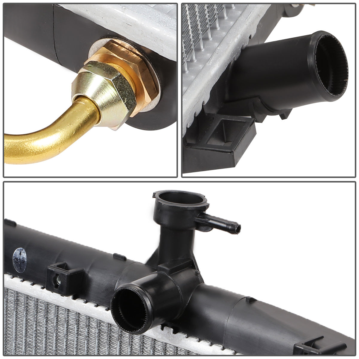 RADIADOR RADIATOR - OEM - 07-09 HYUNDAI SANTA FE - FITS MODELS WITH TRANSMISSION OIL COOLER - FITS AUTOMATIC TRANSMISSION MODELS - DPI-2897