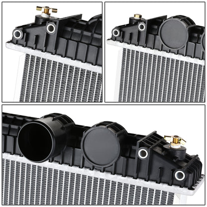 RADIADOR RADIATOR - OEM - FREIGHTLINER CORONADO 2001-2004 / FREIGHTLINER COLUMBIA 2000-2007 / FREIGHTLINER CENTURY CLASS 2000-2004 - FITS MODELS WITH DIAGONAL RADIATOR INLET / OUTLET WITH ONLY ONE SIDE CLOSE TO MOUNTING BRACKET