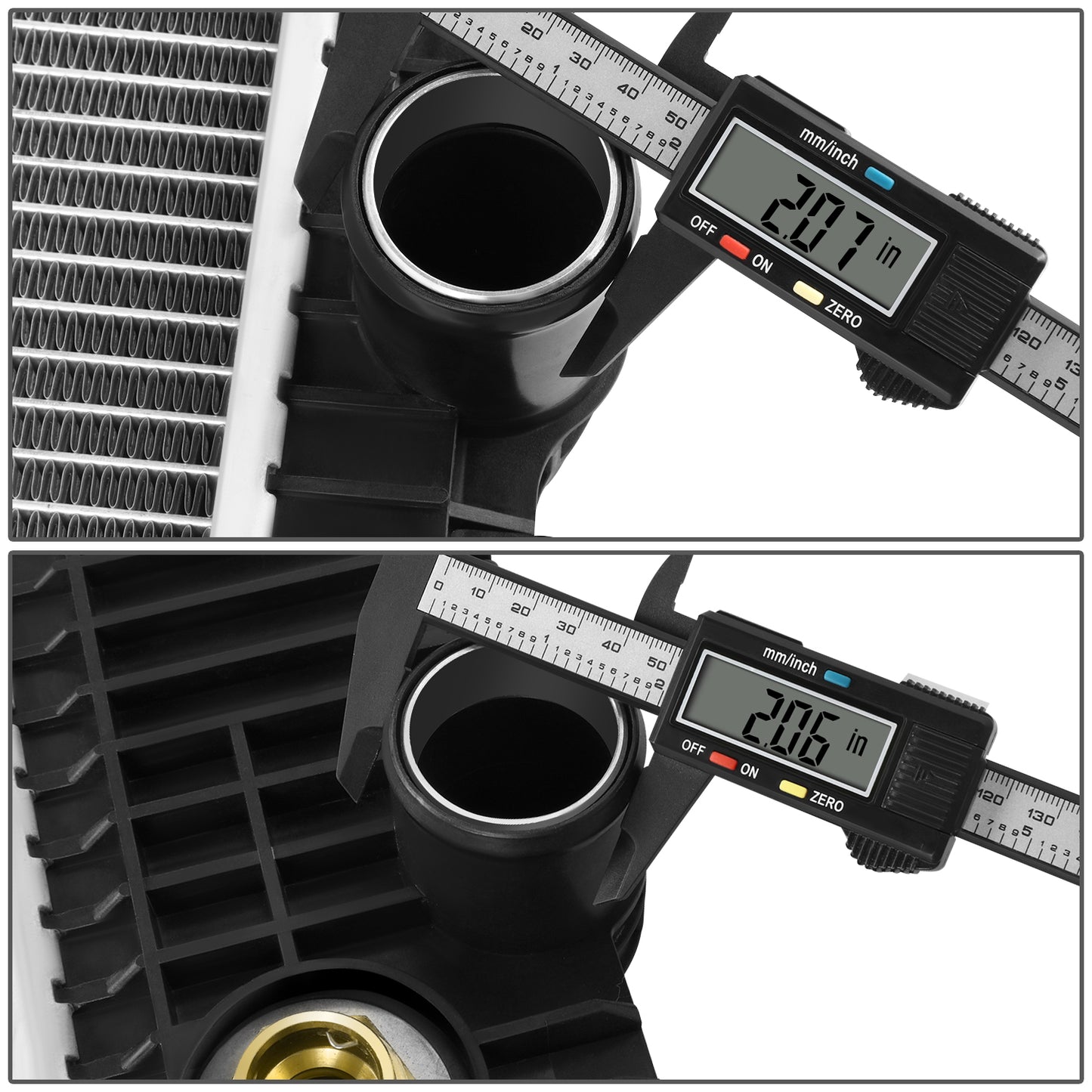 RADIADOR RADIATOR - OEM - FREIGHTLINER BUSINESS CLASS M2 2006-2012 / FREIGHTLINER M2 106 2006-2015 / STERLING TRUCK ACTERRA 2008-2010 - WITH PASSENGER SIDE OUTLET