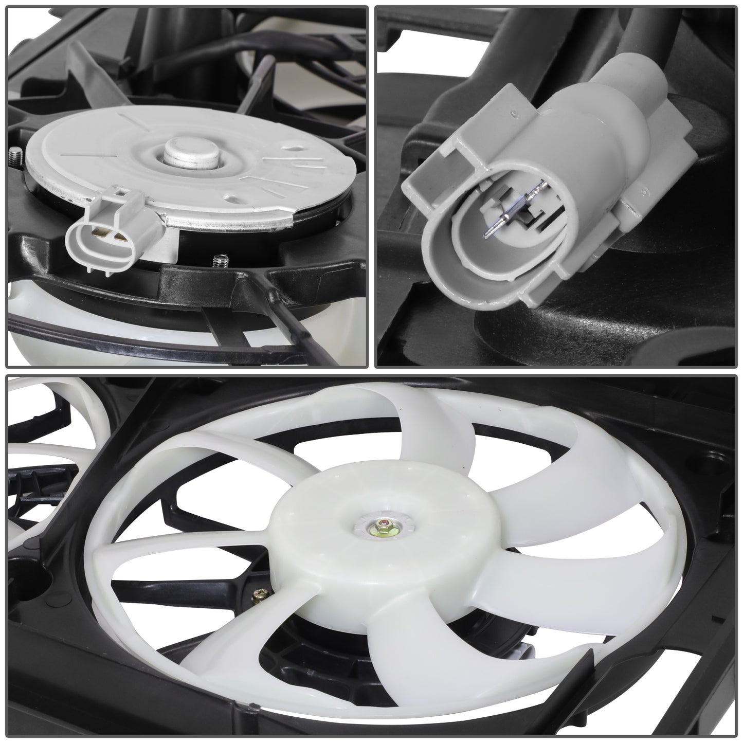 ABANICOS OE STYLE -TY PRIS '10-'15 RAD.COOLING FAN ASS'Y '10-'15 (DUAL) WUPPER SHROUD (=LX CT200H)