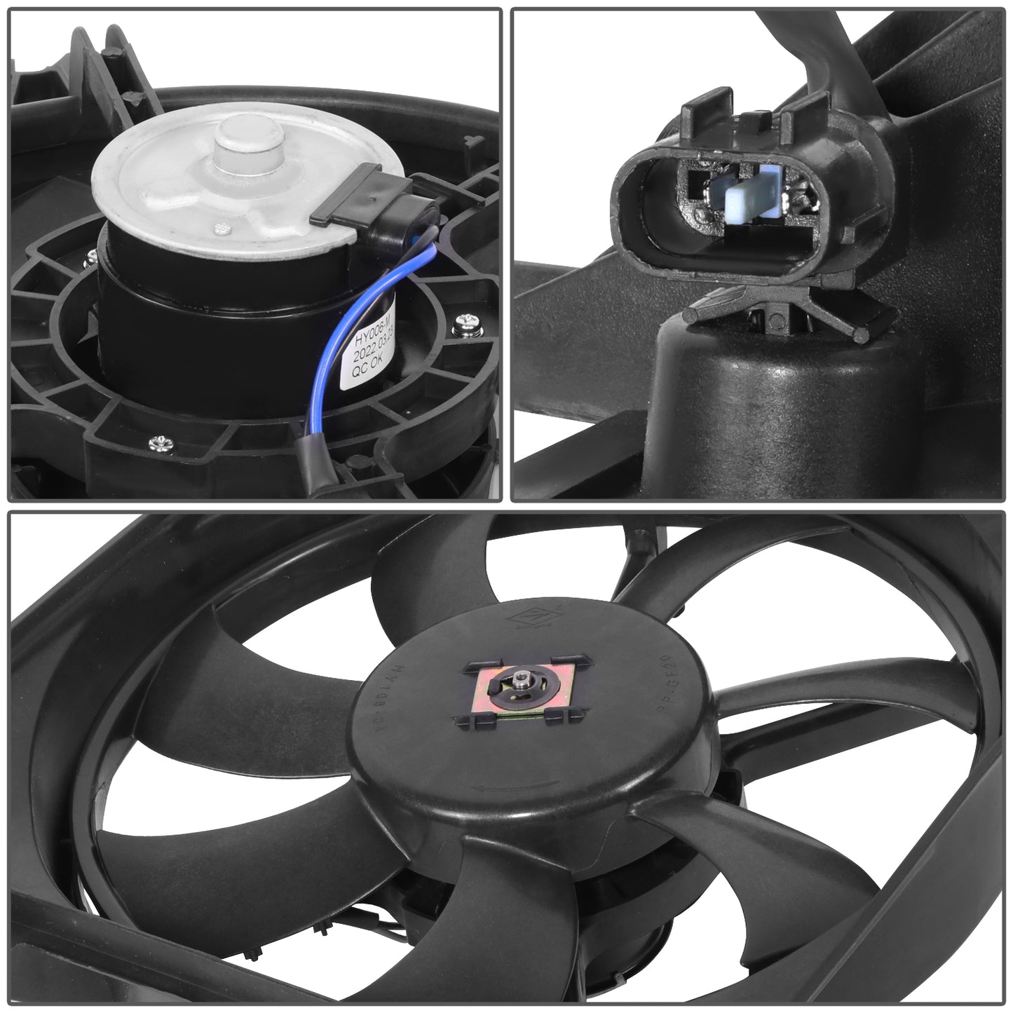 ABANICOS OE STYLE -HY ACENT '00-'05(USA) RAD.COOLING FAN ASS'Y