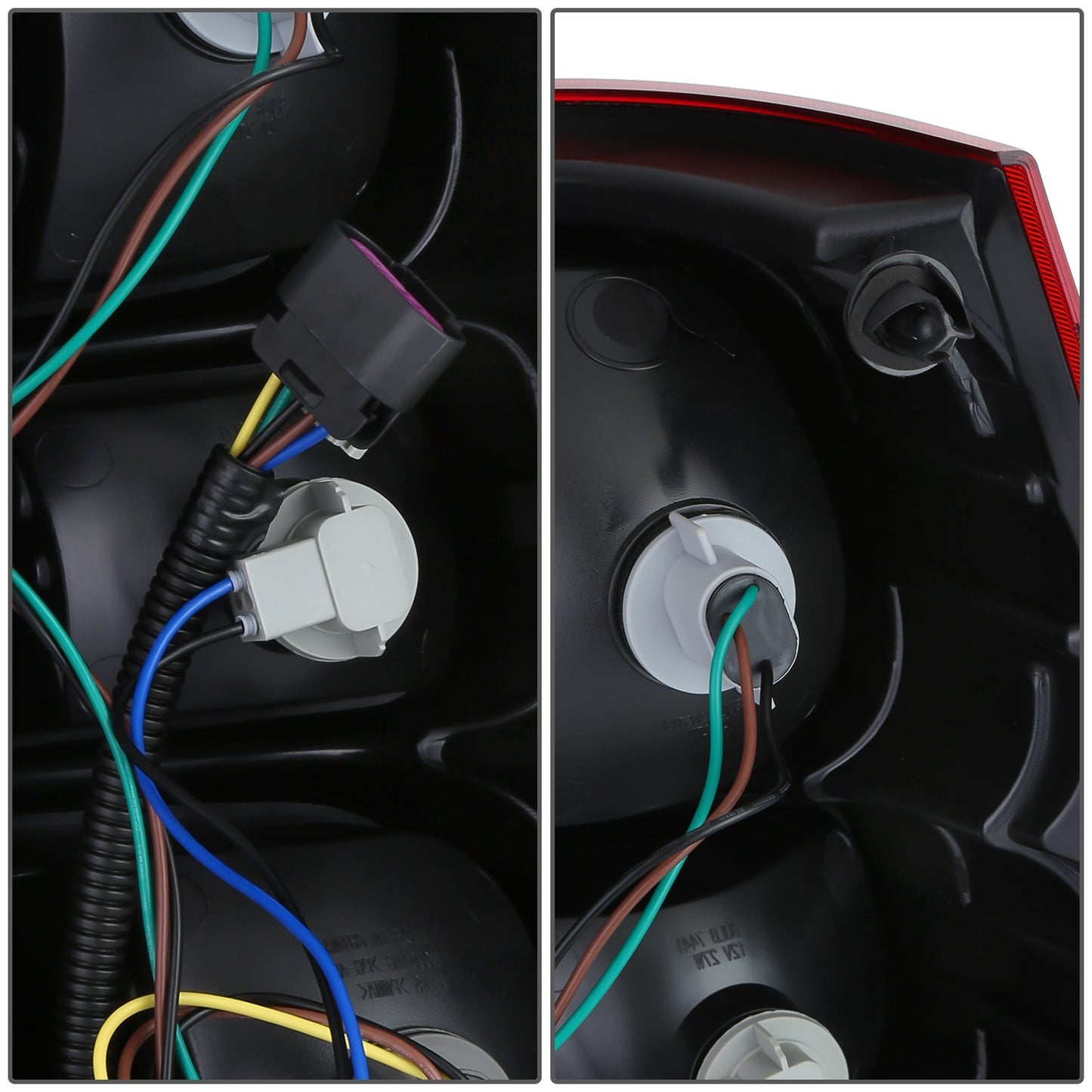 FAROS TRASEROS OE STYLE - CHEVROLET SUBURBAN 1500 2007-2014 / CHEVROLET SUBURBAN 2500 2007-2013 / CHEVROLET TAHOE 2007-2014 - 7441 REVERSE / 3057 TURN SIGNAL / 3057 TAIL LIGHT - CHROME HOUSING - LEFT