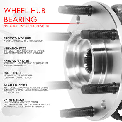 MASA DE RUEDA WHEEL HUBS & BEARINGS - INFINITI G35 2003-2007 / NISSAN 350Z 2003-2009