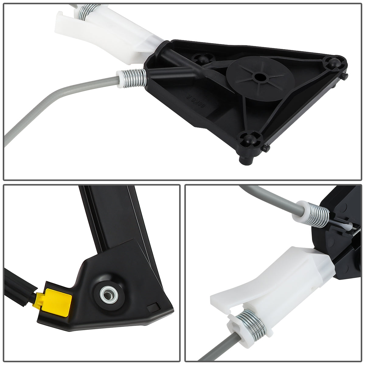 REGULADOR DE VENTANA WINDOW MOTORS & REGULATORS - METALLIC - 06-13 AUDI A3 - METALLIC - BARE STEEL/PLASTIC