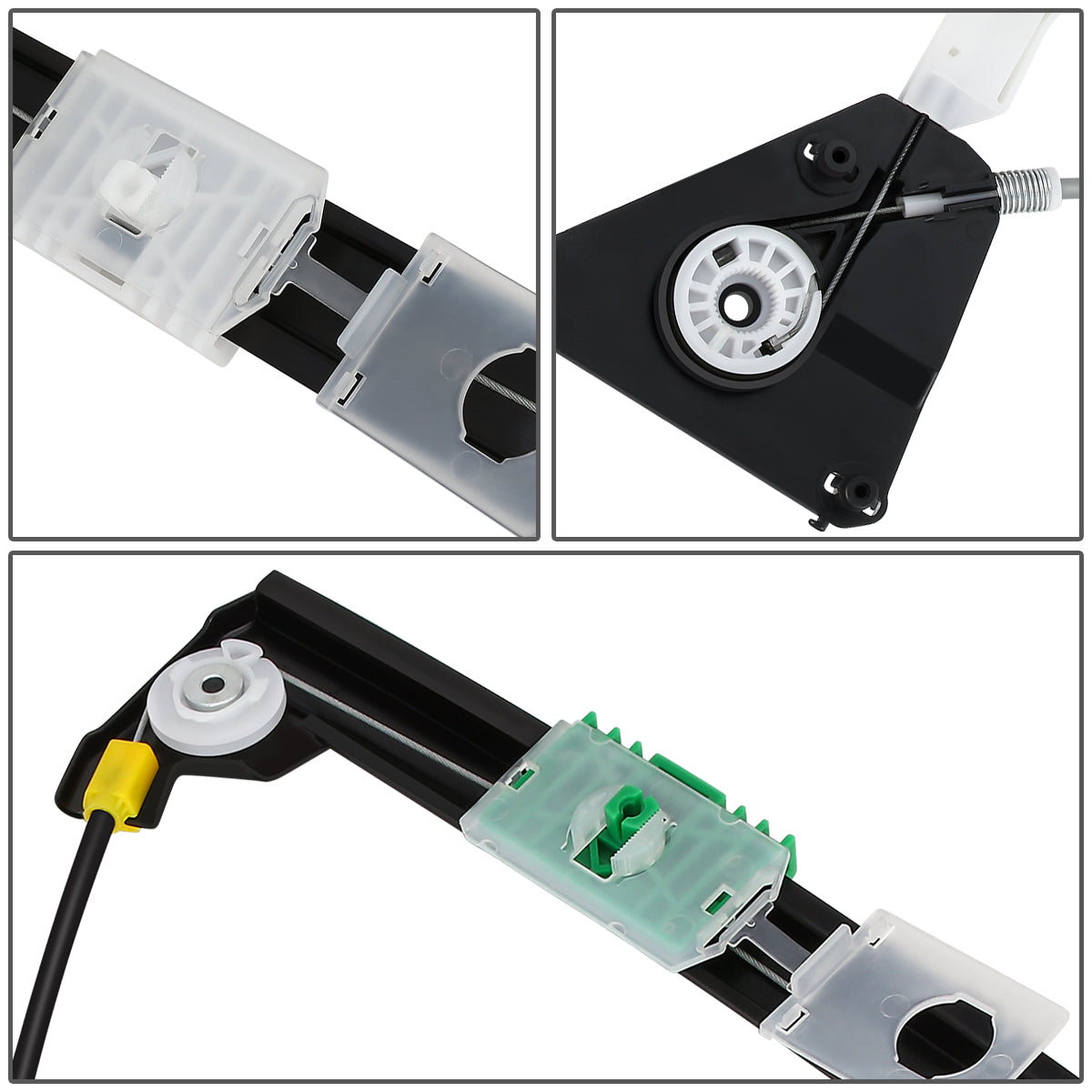 REGULADOR DE VENTANA WINDOW MOTORS & REGULATORS - METALLIC - 06-13 AUDI A3 - METALLIC - BARE STEEL/PLASTIC