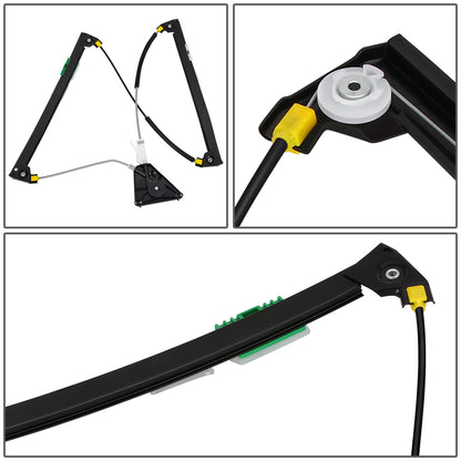 REGULADOR DE VENTANA WINDOW MOTORS & REGULATORS - METALLIC - 06-13 AUDI A3 - METALLIC - BARE STEEL/PLASTIC