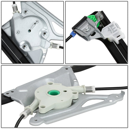 REGULADOR DE VENTANA WINDOW MOTORS & REGULATORS - METALLIC - 96-02 AUDI A4/02 AUDI RS4/00-02 AUDI S4 - METALLIC - BARE STEEL/PLASTIC