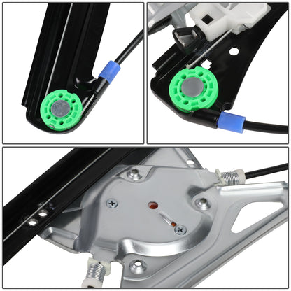 REGULADOR DE VENTANA WINDOW MOTORS & REGULATORS - METALLIC - 96-02 AUDI A4/02 AUDI RS4/00-02 AUDI S4 - METALLIC - BARE STEEL/PLASTIC