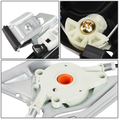 REGULADOR DE VENTANA WINDOW MOTORS & REGULATORS - METALLIC - 96-02 AUDI A4/02 AUDI RS4/00-02 AUDI S4 - METALLIC - BARE STEEL/PLASTIC