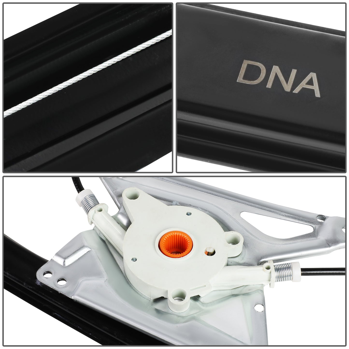 REGULADOR DE VENTANA WINDOW MOTORS & REGULATORS - METALLIC - 96-02 AUDI A4/02 AUDI RS4/00-02 AUDI S4 - METALLIC - BARE STEEL/PLASTIC