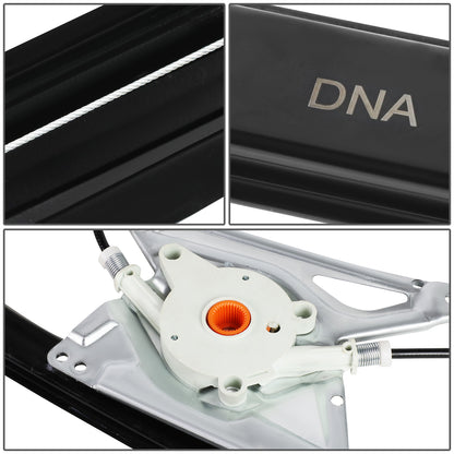 REGULADOR DE VENTANA WINDOW MOTORS & REGULATORS - METALLIC - 96-02 AUDI A4/02 AUDI RS4/00-02 AUDI S4 - METALLIC - BARE STEEL/PLASTIC