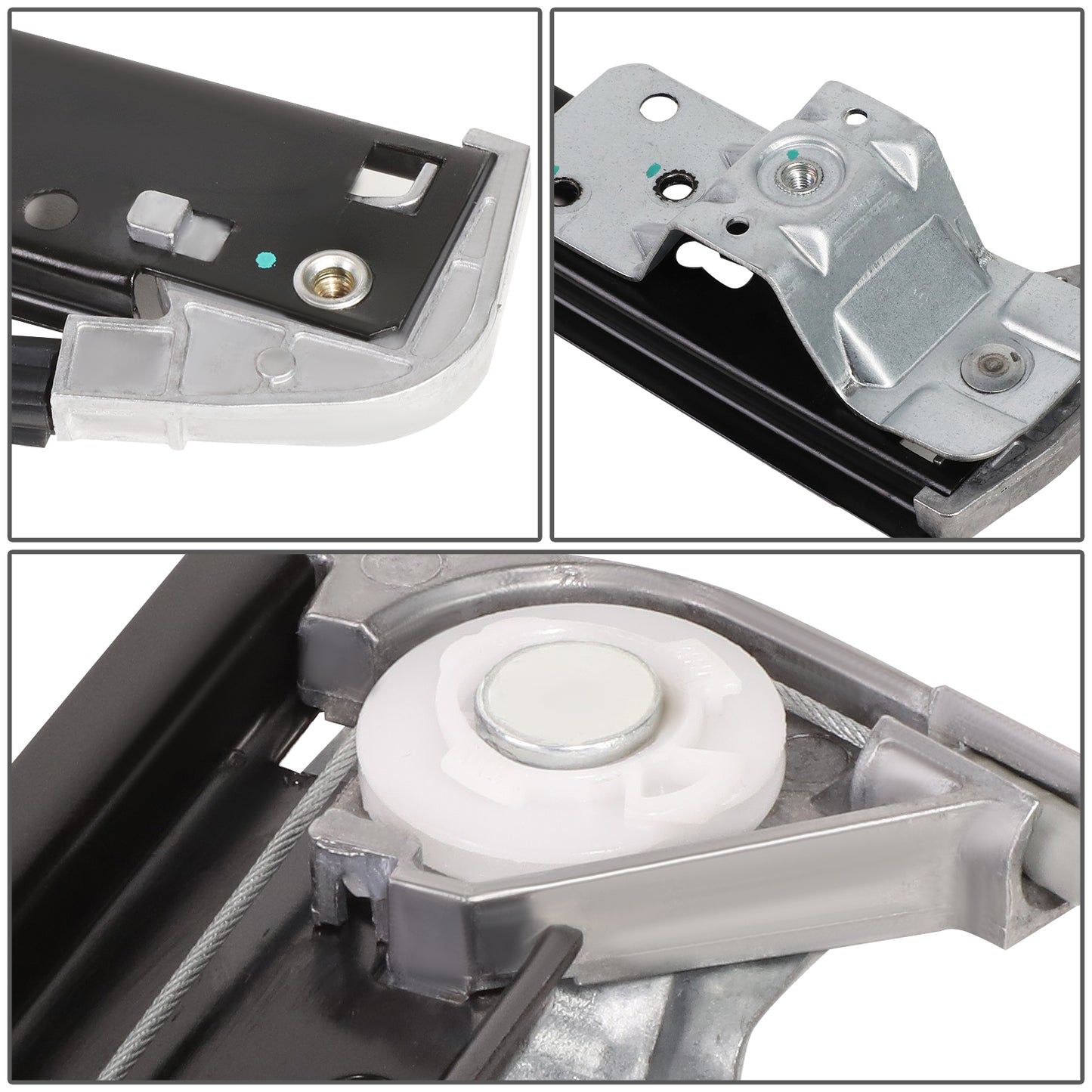 REGULADOR DE VENTANA WINDOW MOTORS & REGULATORS - METALLIC - 02-08 AUDI A4/07-08 AUDI RS4/04-08 AUDI S4 - FITS SEDAN / WAGON MODELS ONLY - METALLIC - BARE STEEL/PLASTIC