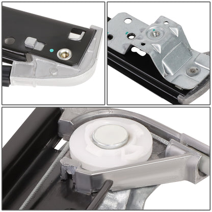 REGULADOR DE VENTANA WINDOW MOTORS & REGULATORS - METALLIC - 02-08 AUDI A4/07-08 AUDI RS4/04-08 AUDI S4 - FITS SEDAN / WAGON MODELS ONLY - METALLIC - BARE STEEL/PLASTIC