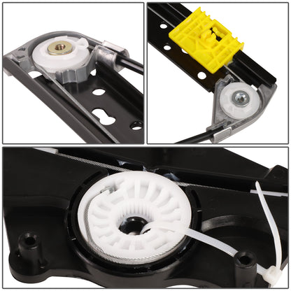 REGULADOR DE VENTANA WINDOW MOTORS & REGULATORS - METALLIC - 02-08 AUDI A4 & A4 QUATTRO/07-08 AUDI RS4/04-08 AUDI S4 - FITS SEDAN / WAGON MODELS ONLY - METALLIC - BARE STEEL/PLASTIC