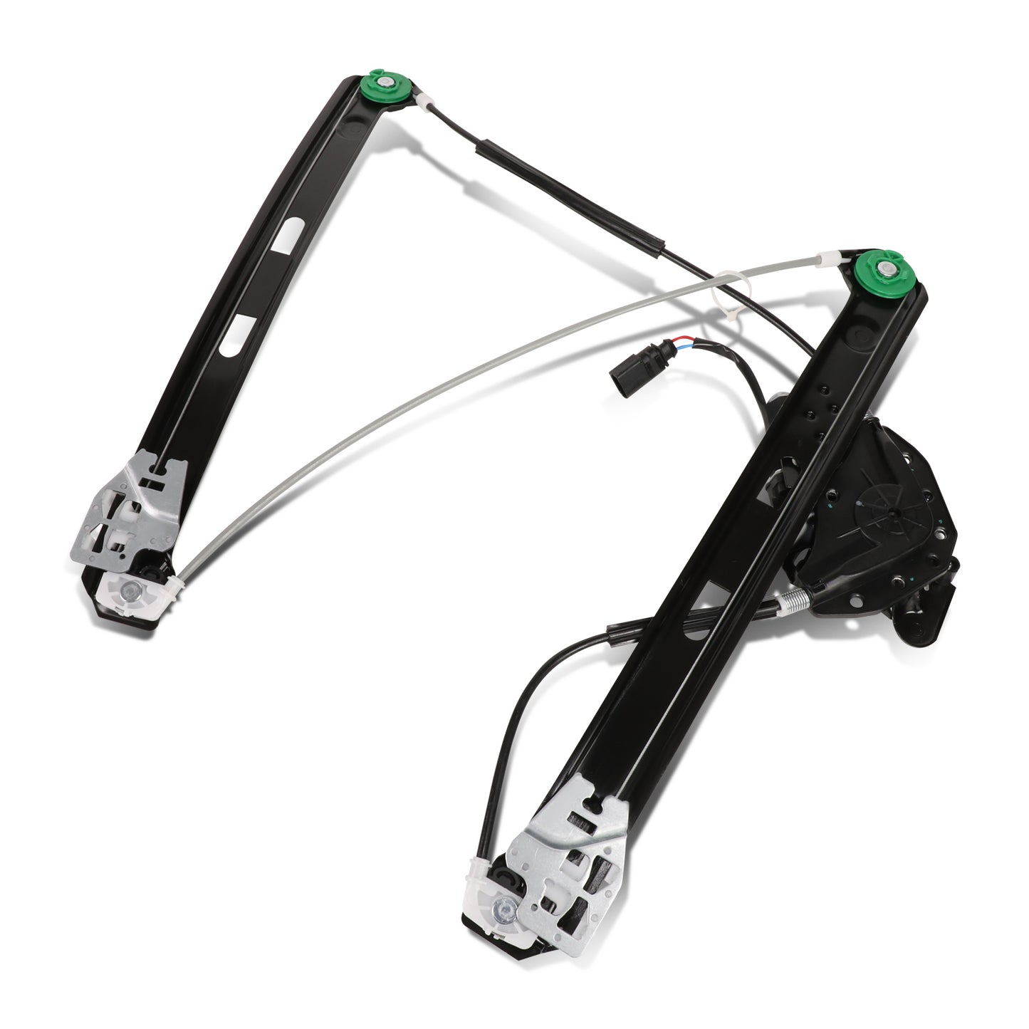 REGULADOR DE VENTANA WINDOW MOTORS & REGULATORS - METALLIC - 99-00 BMW 323I/01-05 BMW 325I/01-05 BMW 325XI/99-00 BMW 328I/01-05 BMW 330I/01-05 BMW 330XI - FITS 4-DR MODELS - METALLIC - BARE STEEL/PLASTIC