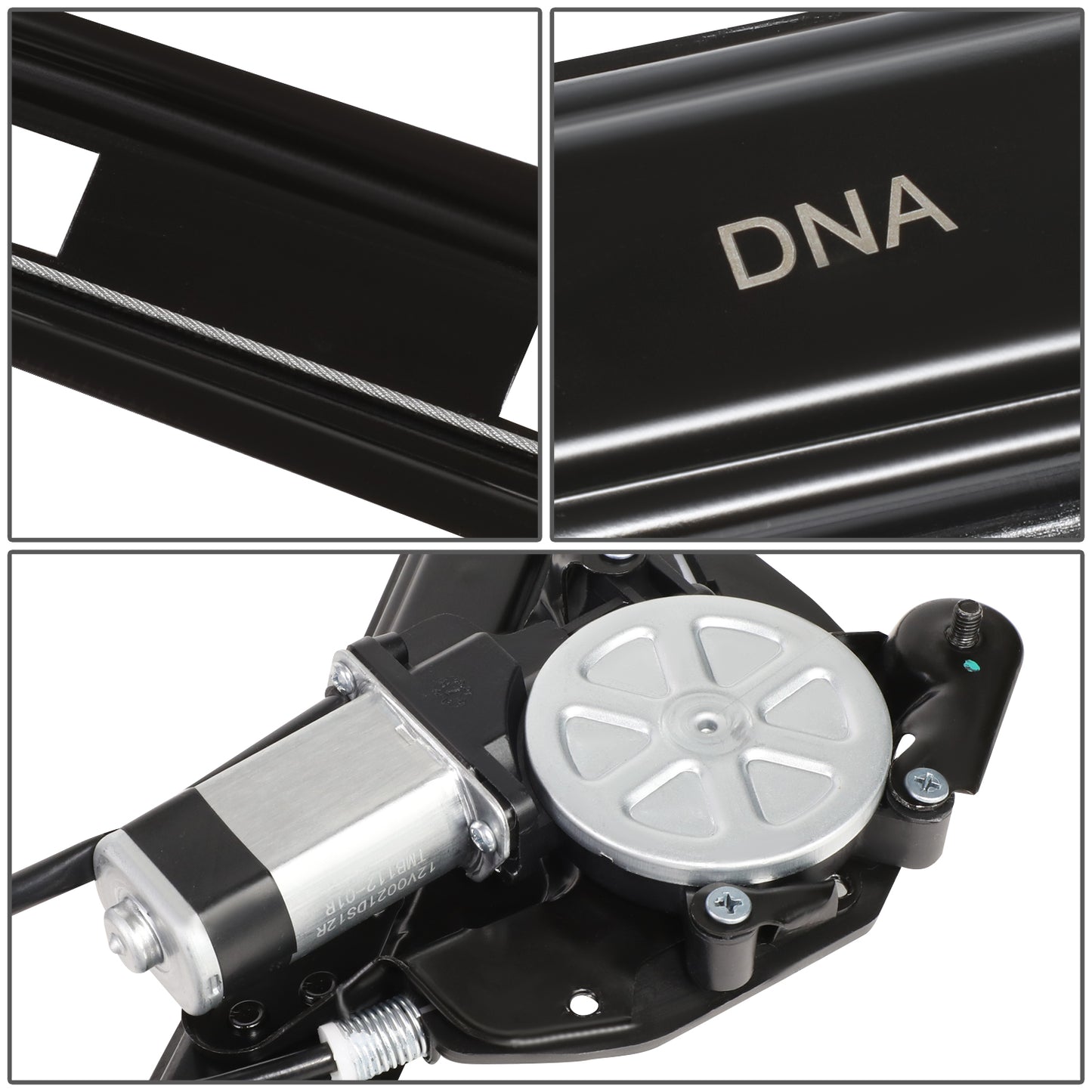 REGULADOR DE VENTANA WINDOW MOTORS & REGULATORS - METALLIC - 99-00 BMW 323I/01-05 BMW 325I/01-05 BMW 325XI/99-00 BMW 328I/01-05 BMW 330I/01-05 BMW 330XI - FITS 4-DR MODELS - METALLIC - BARE STEEL/PLASTIC