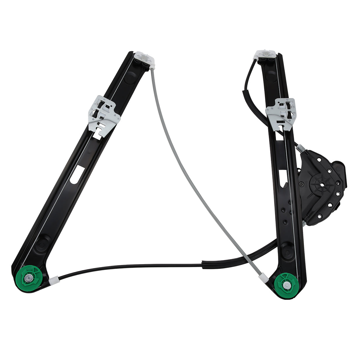 REGULADOR DE VENTANA WINDOW MOTORS & REGULATORS - METALLIC - 99-00 BMW 323I/01-05 BMW 325I/01-05 BMW 325XI/99-00 BMW 328I/01-05 BMW 330I/01-05 BMW 330XI - FITS 4-DOOR SEDAN / WAGON MODELS ONLY - METALLIC - BARE STEEL/PLASTIC