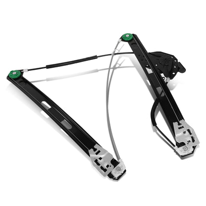REGULADOR DE VENTANA WINDOW MOTORS & REGULATORS - METALLIC - 99-00 BMW 323I/01-05 BMW 325I/01-05 BMW 325XI/99-00 BMW 328I/01-05 BMW 330I/01-05 BMW 330XI - FITS 4-DR MODELS - METALLIC - BARE STEEL/PLASTIC