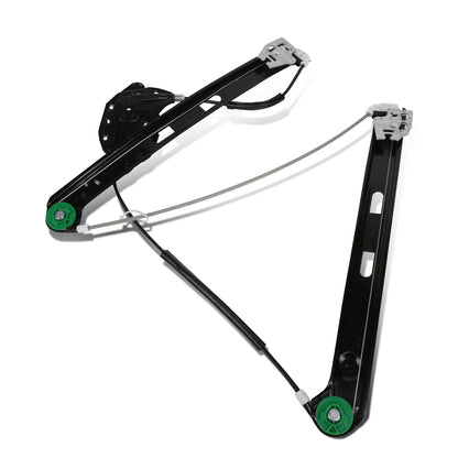 REGULADOR DE VENTANA WINDOW MOTORS & REGULATORS - METALLIC - 99-00 BMW 323I/01-05 BMW 325I/01-05 BMW 325XI/99-00 BMW 328I/01-05 BMW 330I/01-05 BMW 330XI - FITS 4-DR MODELS - METALLIC - BARE STEEL/PLASTIC