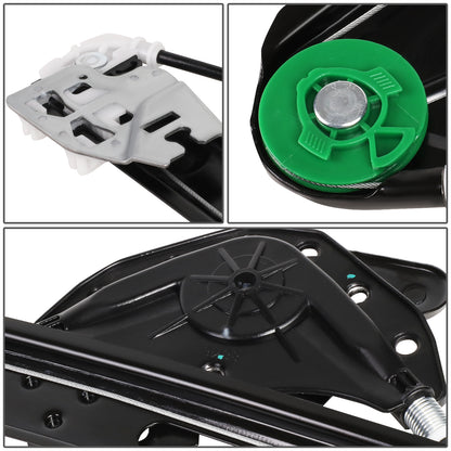 REGULADOR DE VENTANA WINDOW MOTORS & REGULATORS - METALLIC - 99-00 BMW 323I/01-05 BMW 325I/01-05 BMW 325XI/99-00 BMW 328I/01-05 BMW 330I/01-05 BMW 330XI - FITS 4-DR MODELS - METALLIC - BARE STEEL/PLASTIC