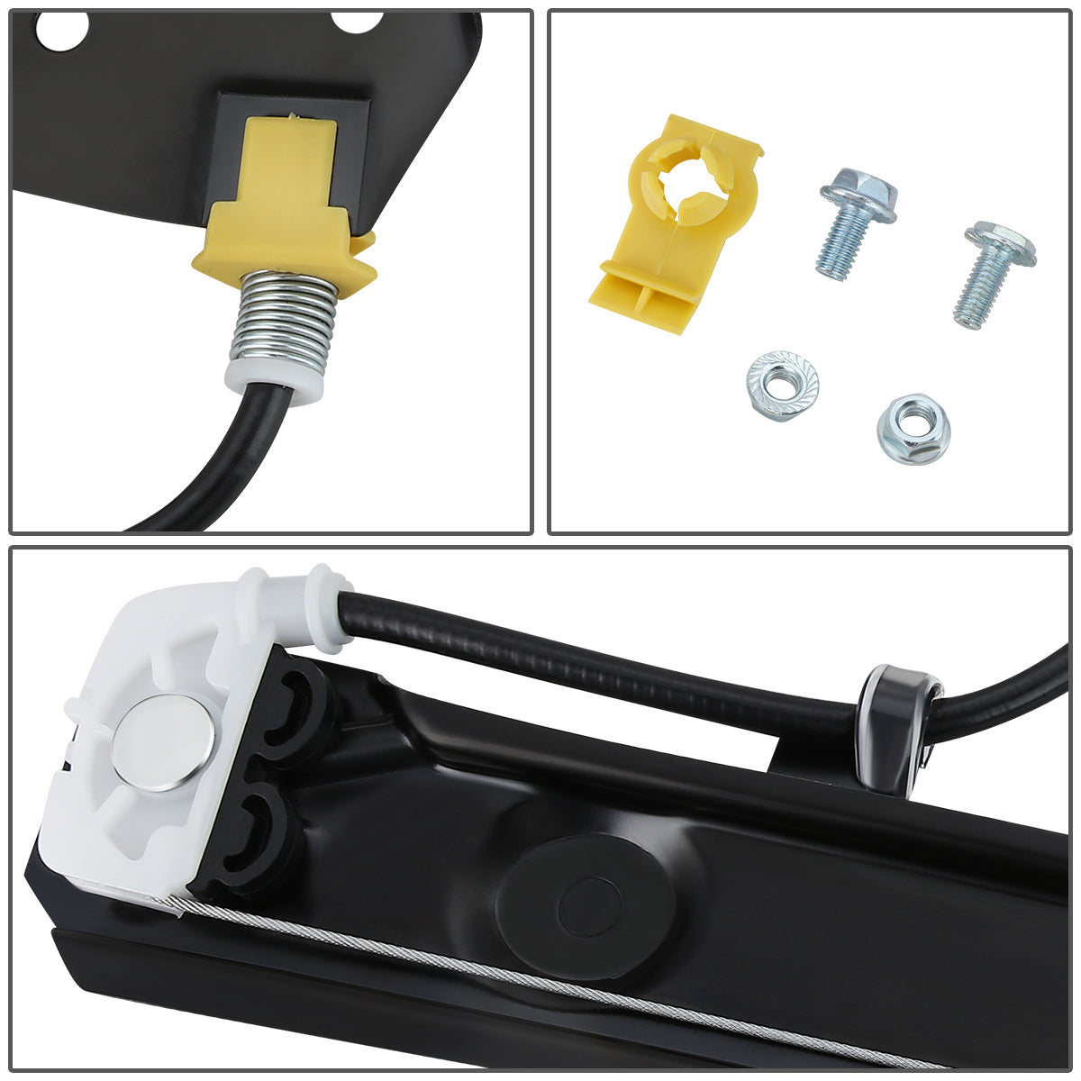 REGULADOR DE VENTANA WINDOW MOTORS & REGULATORS - METALLIC - 99-00 BMW 323I/01-05 BMW 325I/01-05 BMW 325XI/99-00 BMW 328I/ 01-05 BMW 330I/01-05 BMW 330XI - FITS 4-DOOR SEDAN / WAGON MODELS ONLY - METALLIC - BARE STEEL/PLASTIC