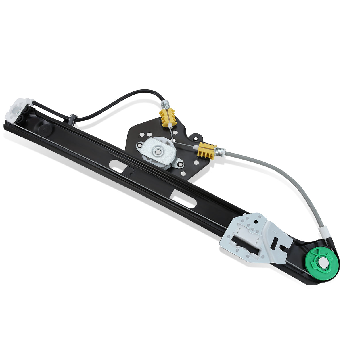 REGULADOR DE VENTANA WINDOW MOTORS & REGULATORS - METALLIC - 99-00 BMW 323I/01-05 BMW 325I/01-05 BMW 325XI/99-00 BMW 328I/ 01-05 BMW 330I/01-05 BMW 330XI - FITS 4-DOOR SEDAN / WAGON MODELS ONLY - METALLIC - BARE STEEL/PLASTIC