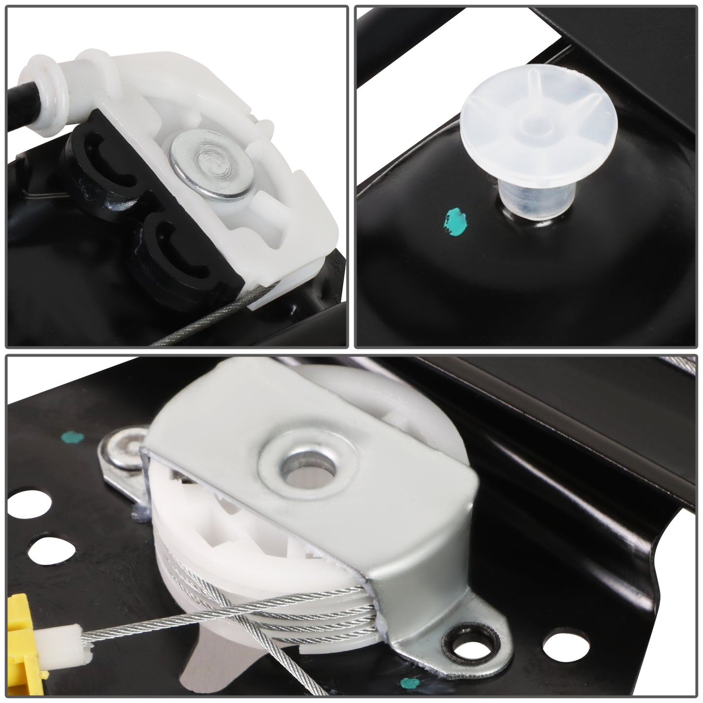 REGULADOR DE VENTANA WINDOW MOTORS & REGULATORS - METALLIC - 99-00 BMW 323I/01-05 BMW 325I/01-05 BMW 325XI/99-00 BMW 328I/01-05 BMW 330I/01-05 BMW 330XI - FITS SEDAN MODELS ONLY - METALLIC - BARE STEEL/PLASTIC