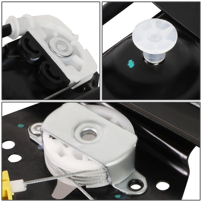 REGULADOR DE VENTANA WINDOW MOTORS & REGULATORS - METALLIC - 99-00 BMW 323I/01-05 BMW 325I/01-05 BMW 325XI/99-00 BMW 328I/01-05 BMW 330I/01-05 BMW 330XI - FITS SEDAN MODELS ONLY - METALLIC - BARE STEEL/PLASTIC