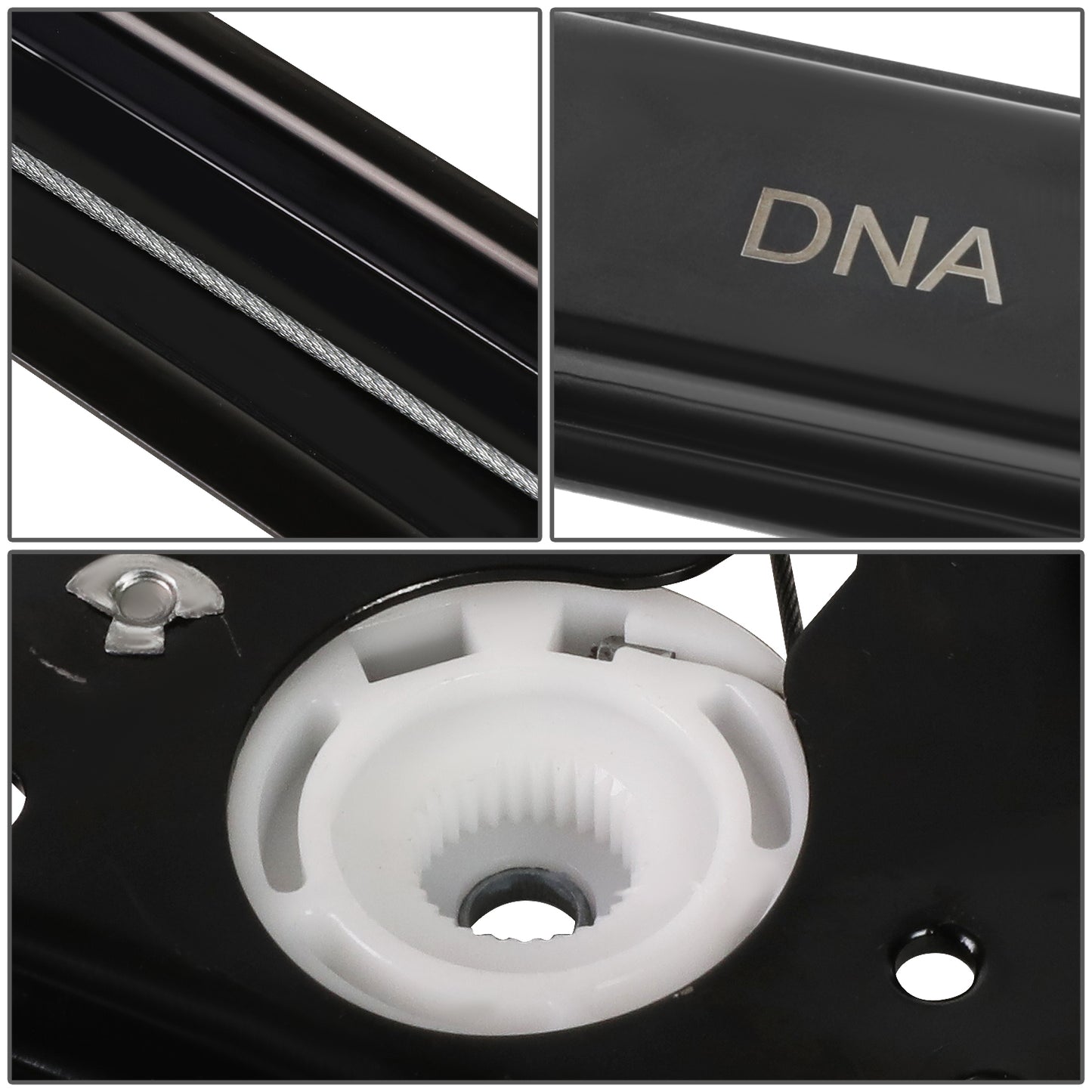 REGULADOR DE VENTANA WINDOW MOTORS & REGULATORS - METALLIC - 99-00 BMW 323I/01-05 BMW 325I/01-05 BMW 325XI/99-00 BMW 328I/01-05 BMW 330I/01-05 BMW 330XI - FITS SEDAN MODELS ONLY - METALLIC - BARE STEEL/PLASTIC