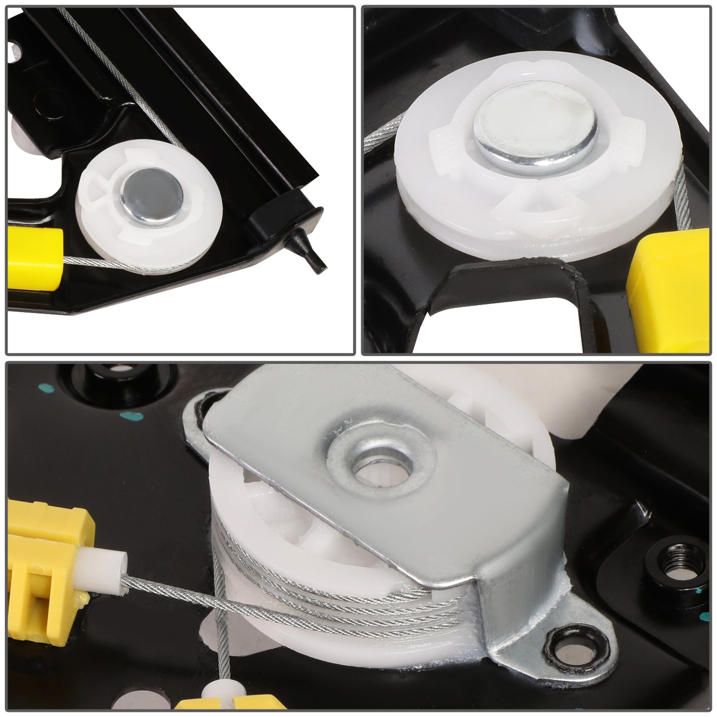 REGULADOR DE VENTANA WINDOW MOTORS & REGULATORS - METALLIC - BMW 323I 325I 325XI 328I 328XI 330I 330XI 335D 335I 335XI M3 - FITS SEDAN / WAGON MODELS ONLY - METALLIC - BARE STEEL/PLASTIC