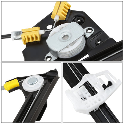 REGULADOR DE VENTANA WINDOW MOTORS & REGULATORS - METALLIC - BMW 3-SERIES E90 4-DOOR - FITS 4-DOOR SEDAN / WAGON MODELS ONLY - METALLIC - BARE STEEL/PLASTIC