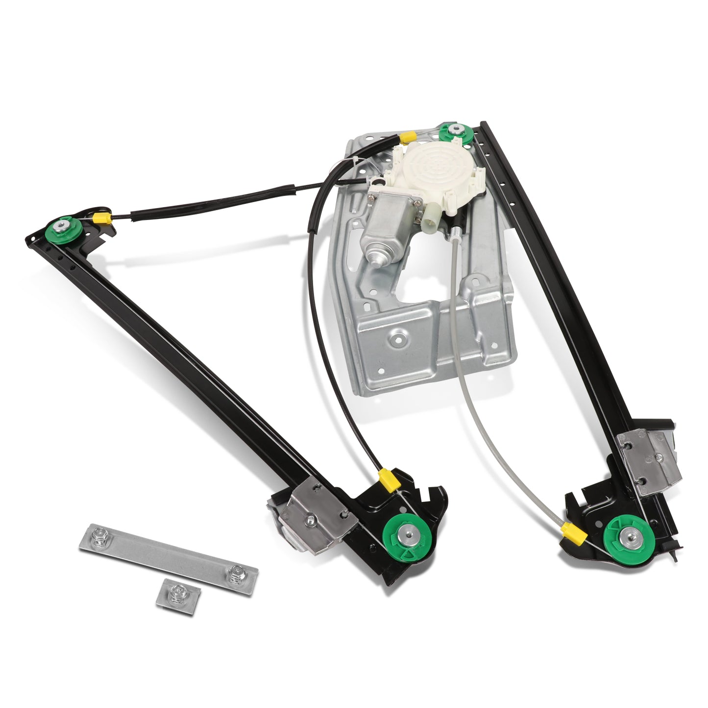 REGULADOR DE VENTANA WINDOW MOTORS & REGULATORS - METALLIC - 01-03 BMW 525I/99-00 BMW 528I/01-03 BMW 530I/97-03 BMW 540I/00-03 BMW M5 - METALLIC - BARE STEEL/PLASTIC