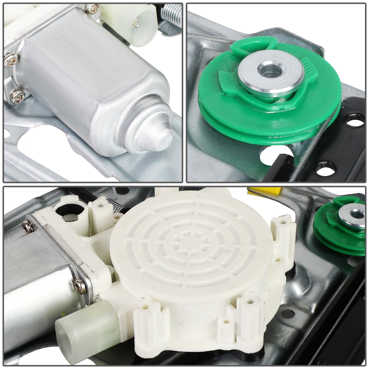 REGULADOR DE VENTANA WINDOW MOTORS & REGULATORS - METALLIC - 01-03 BMW 525I/99-00 BMW 528I/01-03 BMW 530I/97-03 BMW 540I/00-03 BMW M5 - METALLIC - BARE STEEL/PLASTIC