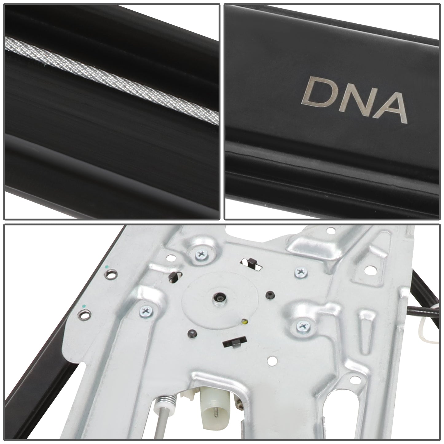 REGULADOR DE VENTANA WINDOW MOTORS & REGULATORS - METALLIC - 01-03 BMW 525I/99-00 BMW 528I/01-03 BMW 530I/97-03 BMW 540I/00-03 BMW M5 - METALLIC - BARE STEEL/PLASTIC