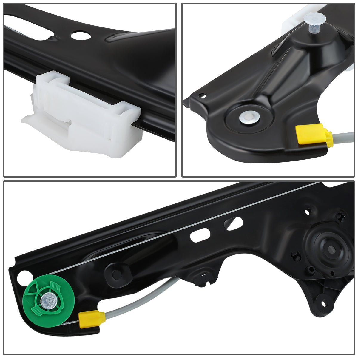 REGULADOR DE VENTANA WINDOW MOTORS & REGULATORS - METALLIC - 13-15 BMW X1 - METALLIC - BARE STEEL/PLASTIC