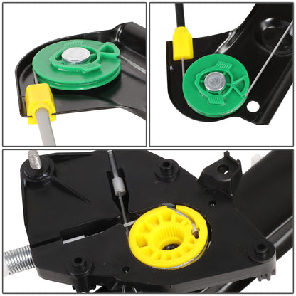 REGULADOR DE VENTANA WINDOW MOTORS & REGULATORS - METALLIC - 04-10 BMW X3 - METALLIC - BARE STEEL/PLASTIC