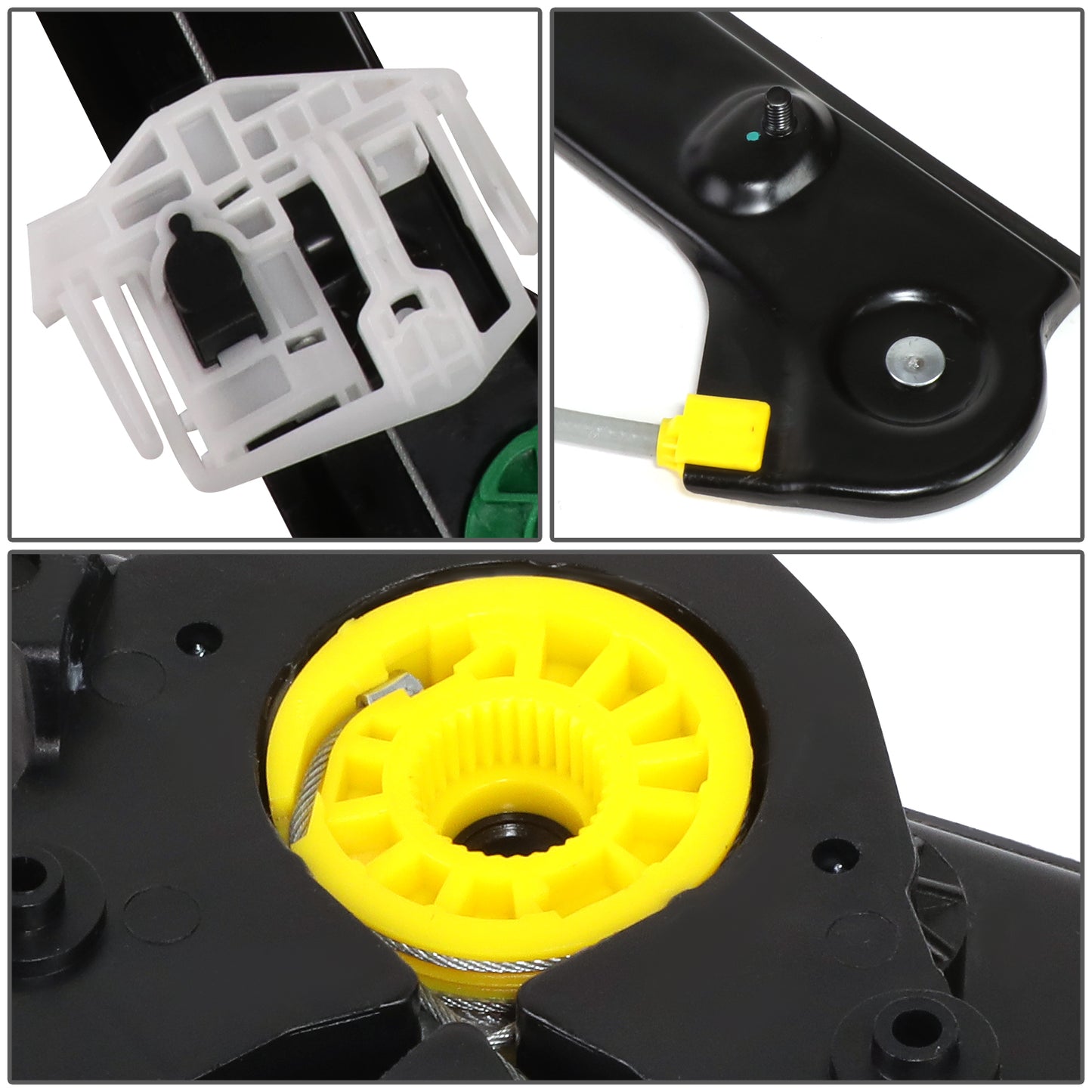 REGULADOR DE VENTANA WINDOW MOTORS & REGULATORS - METALLIC - 04-10 BMW X3 - METALLIC - BARE STEEL/PLASTIC