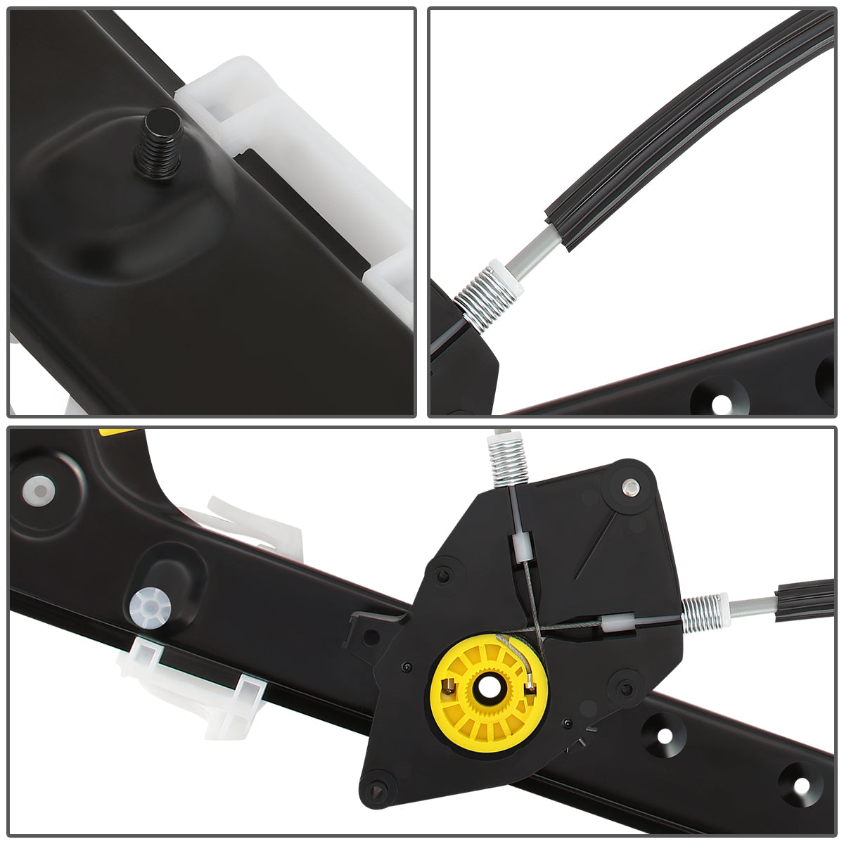 REGULADOR DE VENTANA WINDOW MOTORS & REGULATORS - METALLIC - 04-10 BMW X3 - METALLIC - BARE STEEL/PLASTIC