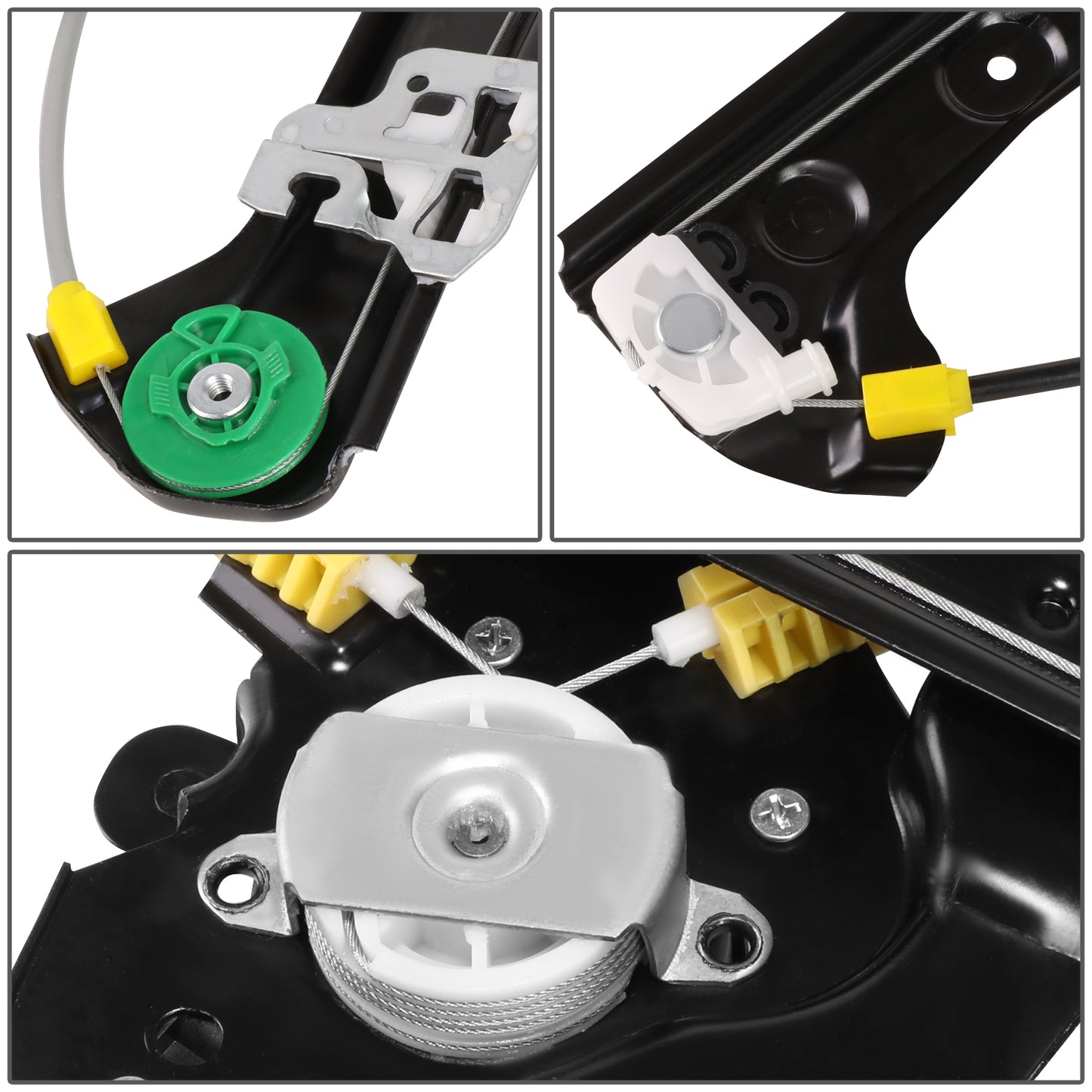 REGULADOR DE VENTANA WINDOW MOTORS & REGULATORS - METALLIC - 00-06 BMW X5 - METALLIC - BARE STEEL/PLASTIC