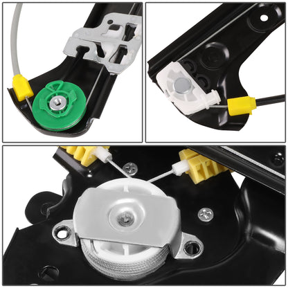 REGULADOR DE VENTANA WINDOW MOTORS & REGULATORS - METALLIC - 00-06 BMW X5 - METALLIC - BARE STEEL/PLASTIC