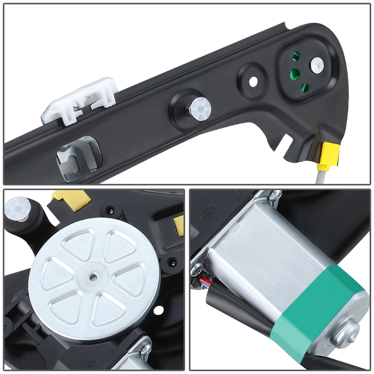 REGULADOR DE VENTANA WINDOW MOTORS & REGULATORS - METALLIC - 00-06 BMW X5 - METALLIC - BARE STEEL/PLASTIC