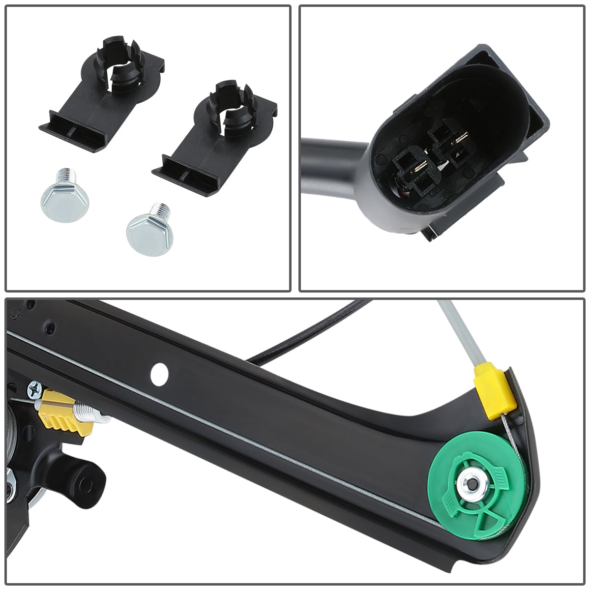 REGULADOR DE VENTANA WINDOW MOTORS & REGULATORS - METALLIC - 00-06 BMW X5 - METALLIC - BARE STEEL/PLASTIC