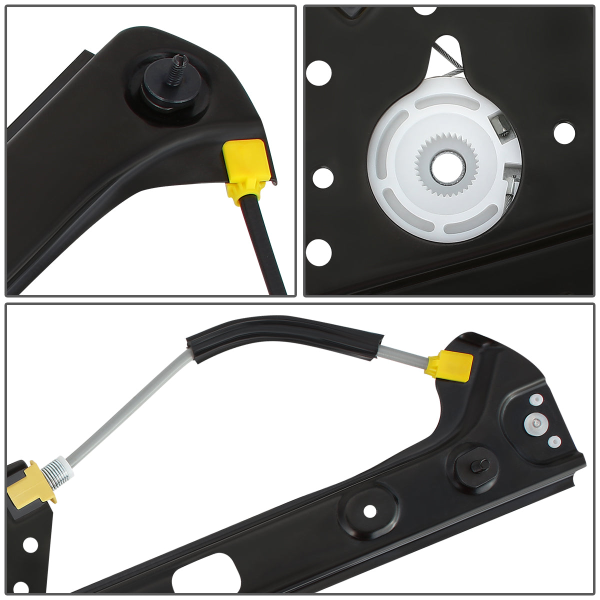 REGULADOR DE VENTANA WINDOW MOTORS & REGULATORS - METALLIC - 00-06 BMW X5 - METALLIC - BARE STEEL/PLASTIC