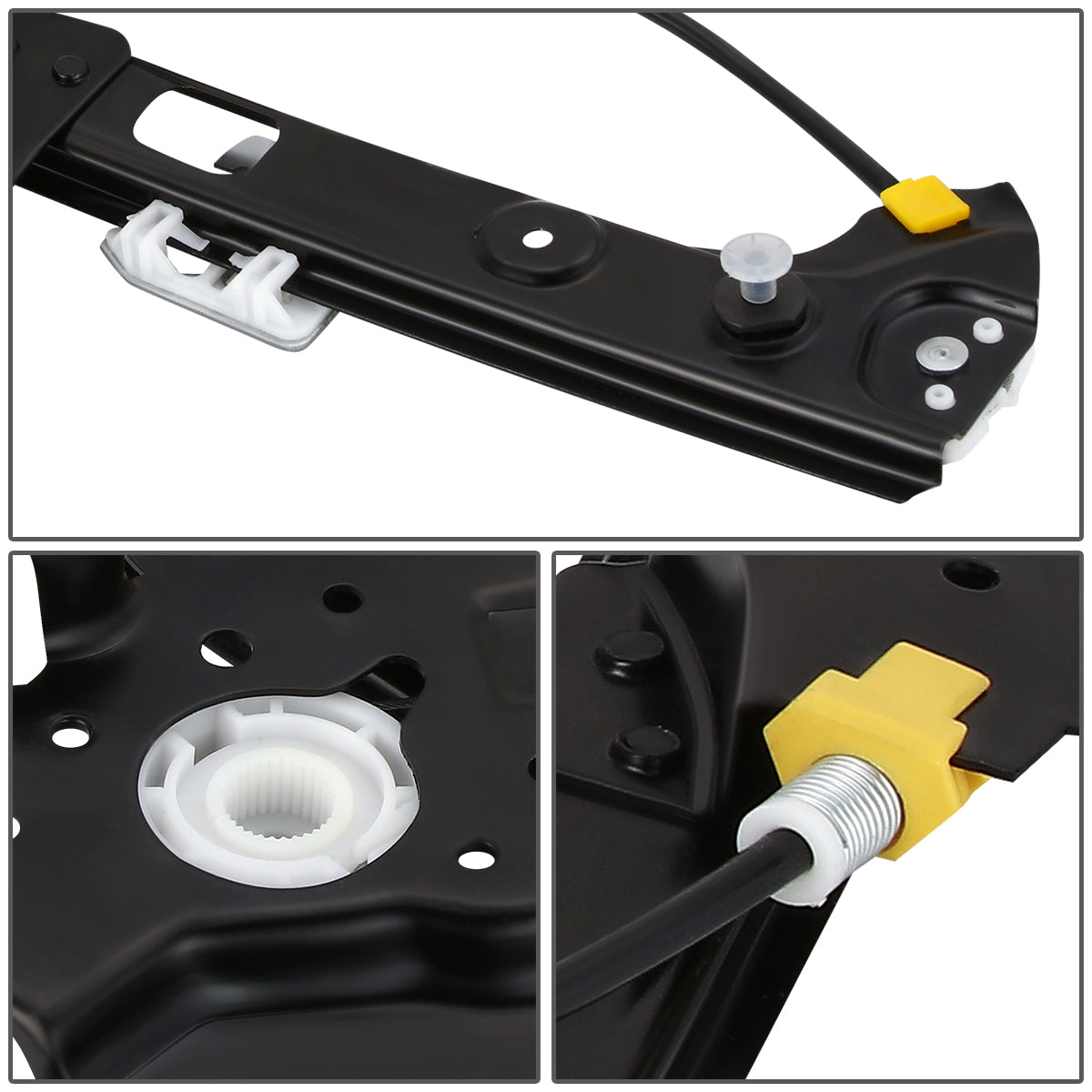 REGULADOR DE VENTANA WINDOW MOTORS & REGULATORS - METALLIC - 00-06 BMW X5 - METALLIC - BARE STEEL/PLASTIC